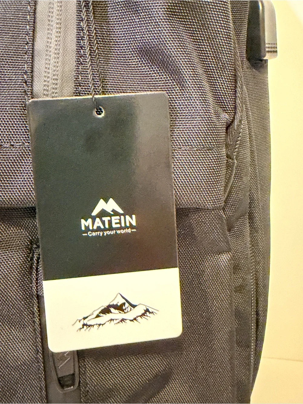 NWT Matein Black Backpack - Durable Travel & Commuter Bag